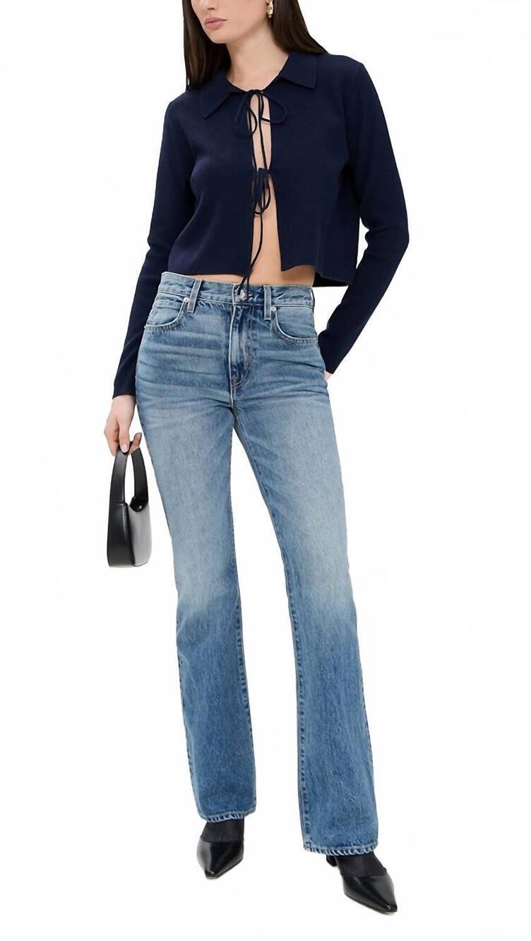NEW SLVRLAKE anita high rise boot jeans in satisfied mind